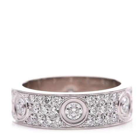 cartier ring love band|cartier love ring diamond paved.